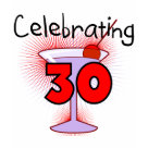 ladies_fitted_tanktop - 30th Birthday  T-shirts, mugs, cards, magnets, tote bags, 30th birthday buttons, tank tops, hoodies, and other 30th birthday apparel and gifts with a colorful Celebrating 30 cocktail design.