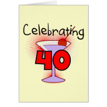 Celebrating 40 Tshirts and Gifts Cards