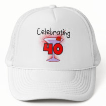 Celebrating 40 Tshirts and Gifts Trucker Hats