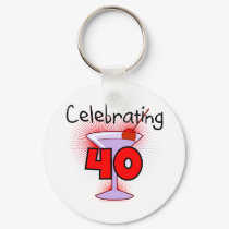 Celebrating 40 Tshirts and Gifts keychains