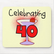 Celebrating 40 Tshirts and Gifts Mouse Mat