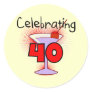 Celebrating 40 Tshirts and Gifts Stickers