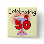 Celebrating 50 Tshirts and Gifts Pins