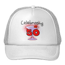 Celebrating 50 Tshirts and Gifts Hats
