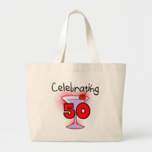 Celebrating 50 Tshirts and Gifts Tote Bags