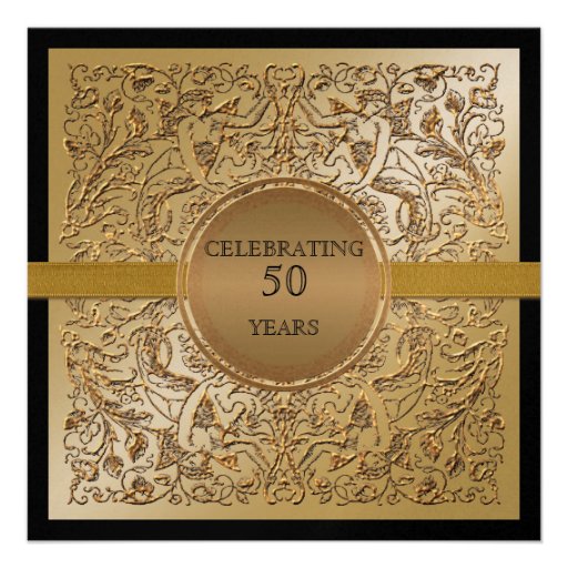 Celebrating 50 years, 50th Anniversary Invitation