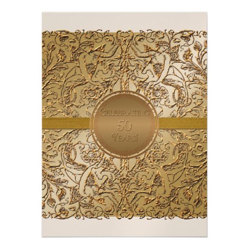 Celebrating 50 years, 50th Anniversary Invitation