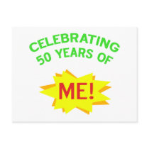 Celebrating 50 Years Of Me Postcard