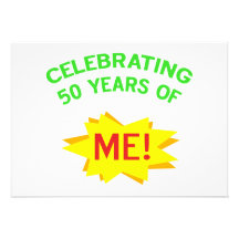 Celebrating 50th Birthday Gifts Custom Announcements