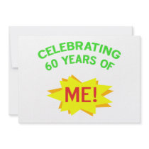 Celebrating 60th Birthday Gifts Invitations