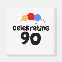 Celebrating 90 fridge magnets
