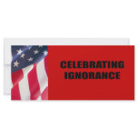 Celebrating Ignorance Personalized Rack Card