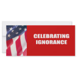 Celebrating Ignorance Custom Rack Card