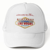 Celebrating my 21st Birthday In Fabulous Las Vegas Mesh Hat