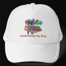 Celebrating my 21st Birthday Las Vegas Hat hats