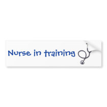 Celebrating nursing and medicine bumper stickers