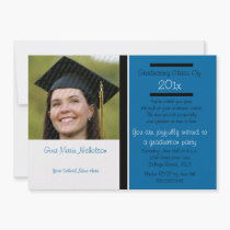 Celebrating The Graduate Party Invitation (Blue) invitations