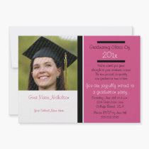 Celebrating The Graduate Party Invitation (Pink) invitations
