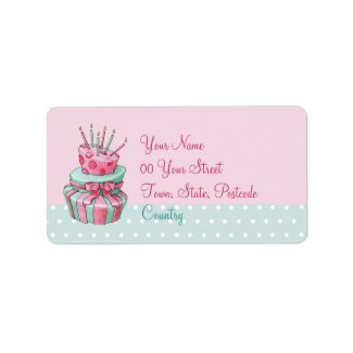 Celebration Cake Address Label label