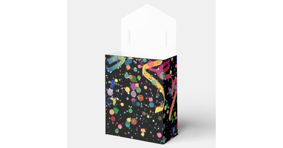 Celebration Confetti Pattern Favor Box Zazzle