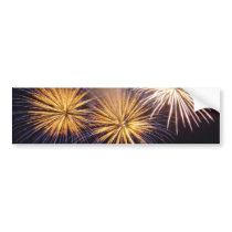 Celebration firework bumper sticker