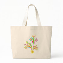 Celebration fireworks tote bags