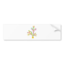 Celebration fireworks bumper sticker