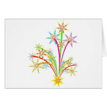 Celebration fireworks cards