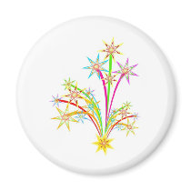Celebration fireworks magnet
