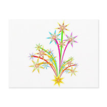 Celebration fireworks postcards