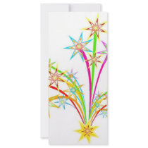 Celebration fireworks rack cards