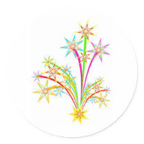 Celebration fireworks stickers