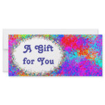 Celebration Gift Certificate template Custom Rack Cards