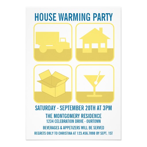 Celebration Housewarming Party Invitation (front side)