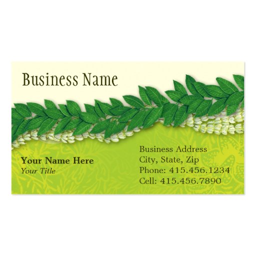 celebration lei2 business cards