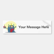 Celebration Monster Bumper Sticker