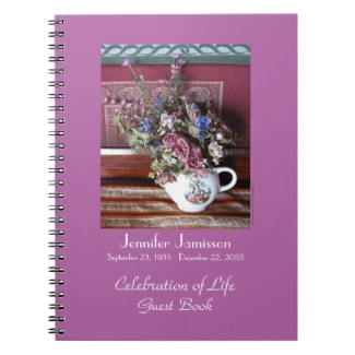 Celebration of Life Guest Book, Vintage Teapot