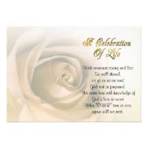 Celebration of life Invitation