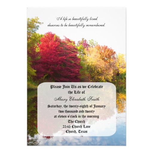 Celebration Of Life Milestones Invitations Party Invitations Ideas Celebration Of Invitation Template
