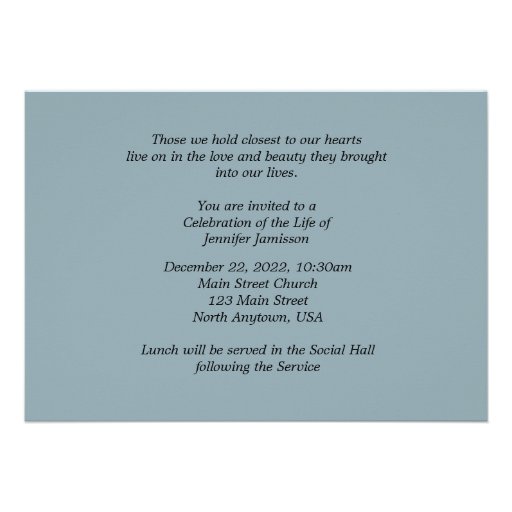 Celebration of Life To Everything There Is Season Cards