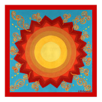 Celebration Of The Sun- Global Art Canvas Print