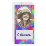 Celebration photcard template photo greeting card