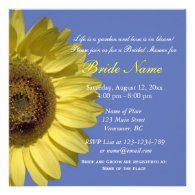 Celebration with sunflowers.  Summer bridal shower Invitations