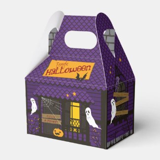 Celebrations Street - Halloween (purple) Favor Box