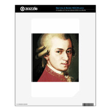 celebrities  wolfgang amadeus mozart skin for NOOK color