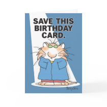 CELEBRITY CAT Birthday Cards