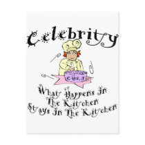 Celebrity Chef postcards
