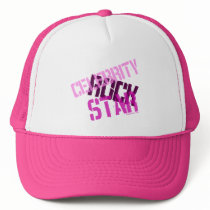 Celebrity Rock Star Pink Mesh Cap hats by truckerhats Celebrity Rock Star Pink Mesh Cap hats