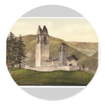 Celerina, Old Roman Church of St. Gian, Aargau, Sw Sticker