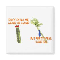 Celery Stalk And Pretty Peas Refrigerator Magnet